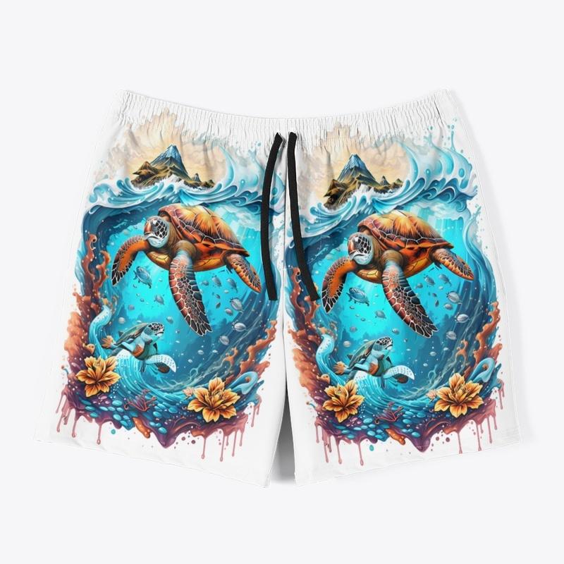 Modern Print Men's Swim Trunks!